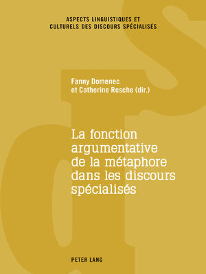 cover image of La fonction argumentative de la métaphore dans les discours spécialisés